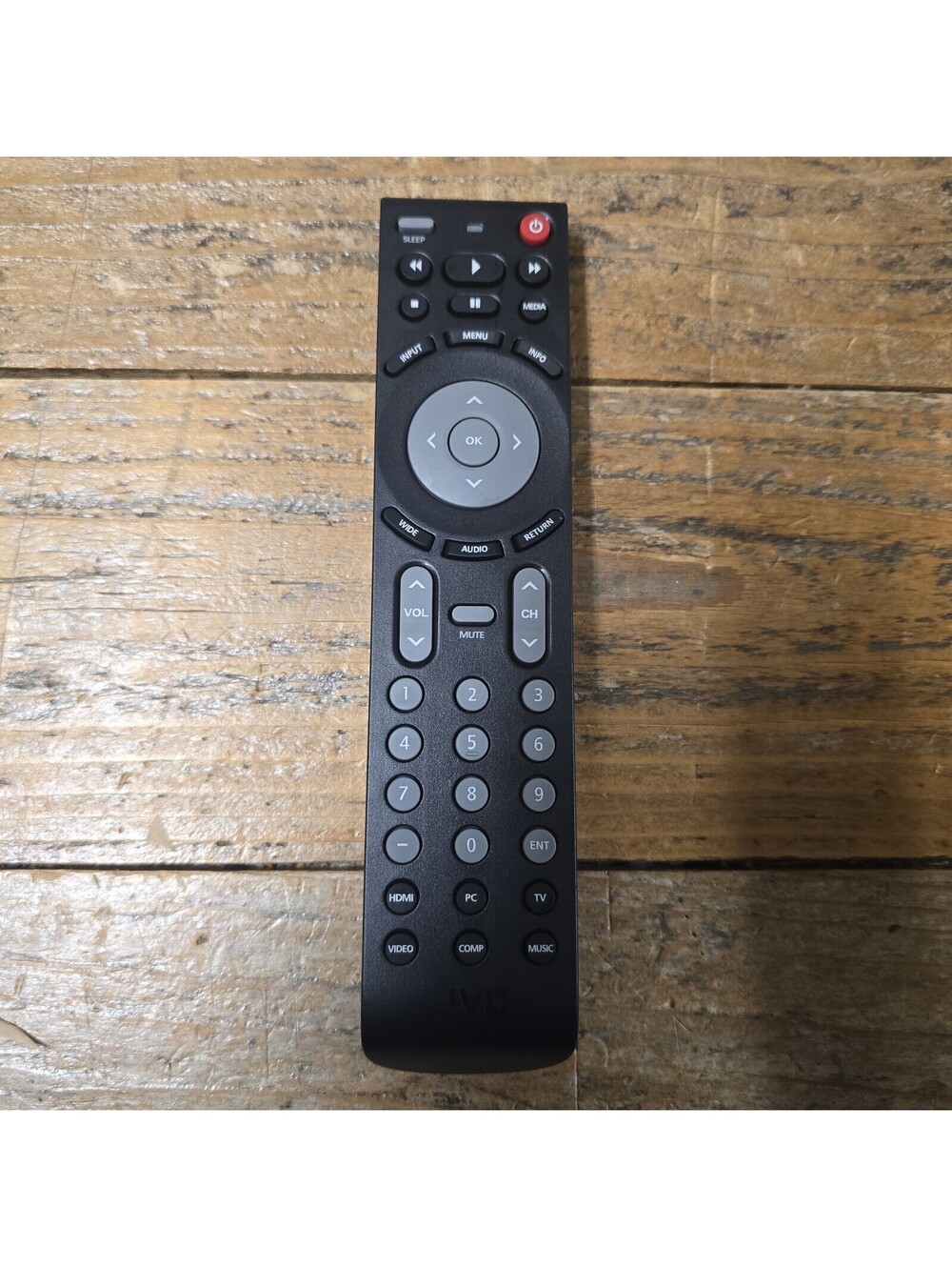 JVC 098003060012 TV Remote Control OEM Replacement Black TESTED